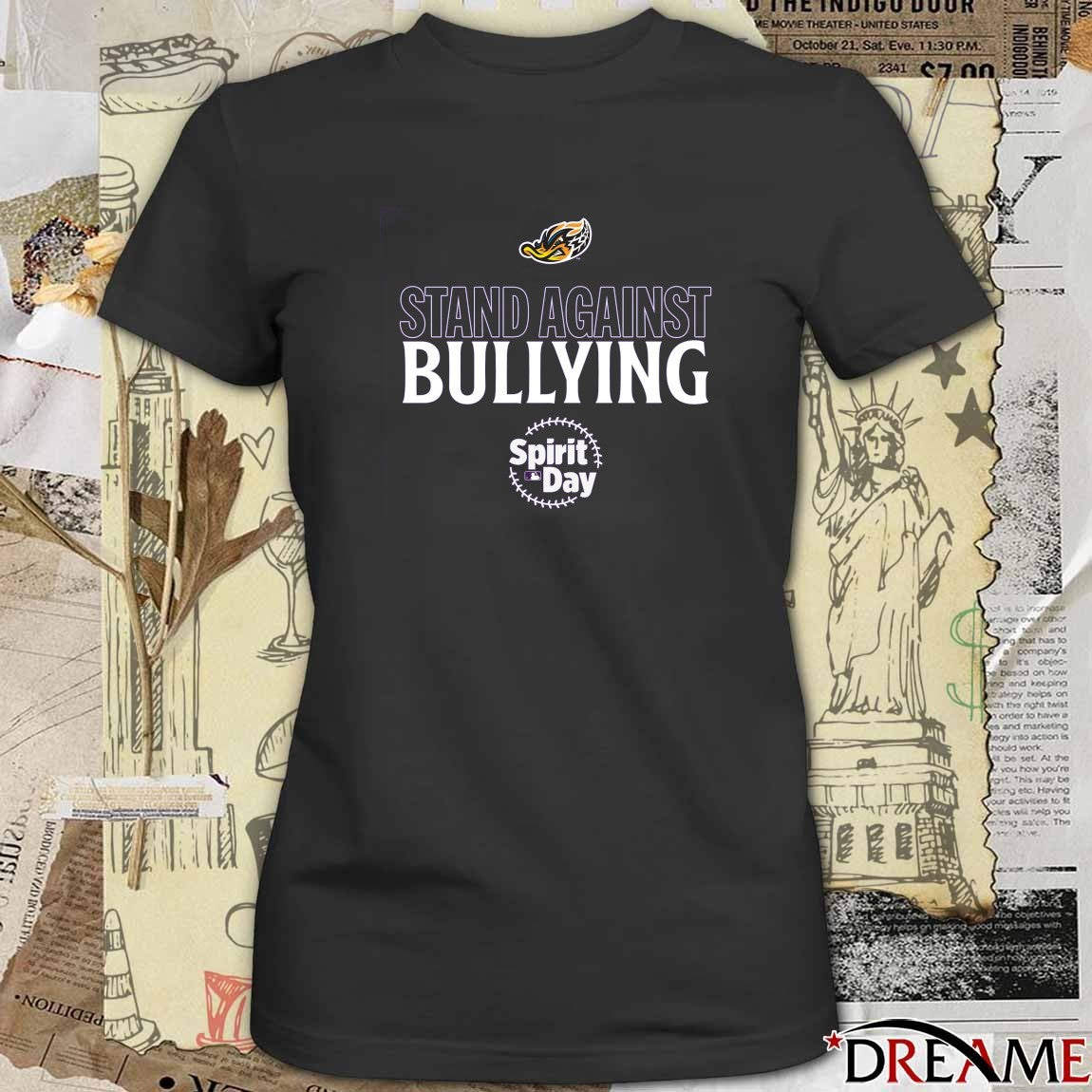 Akron RubberDucks Stand Against Bullying 2025 MLB Spirit Day t-shirt