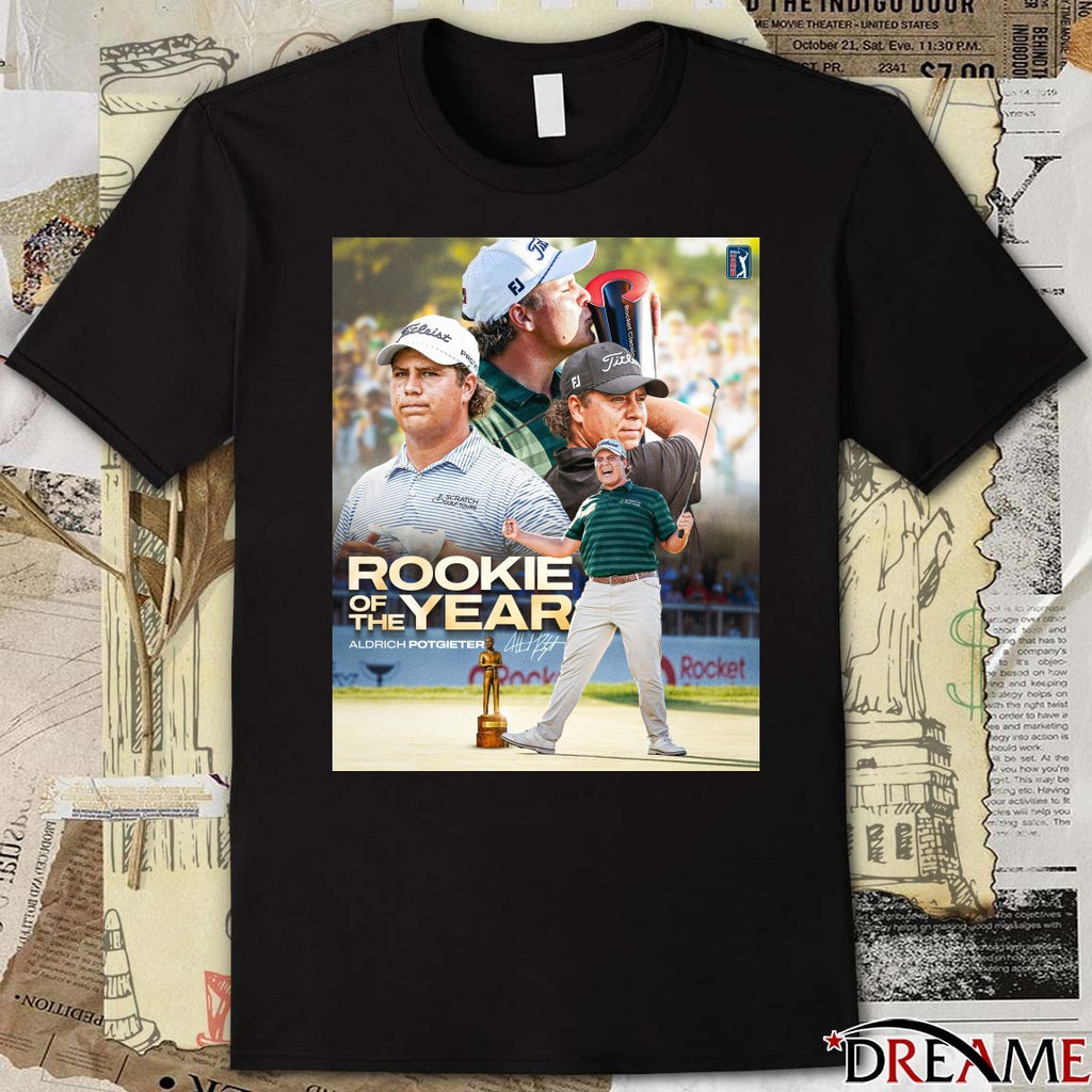 Aldrich Potgieter 2025 PGA Tour Rookie of the Year Signature Poster t-shirt