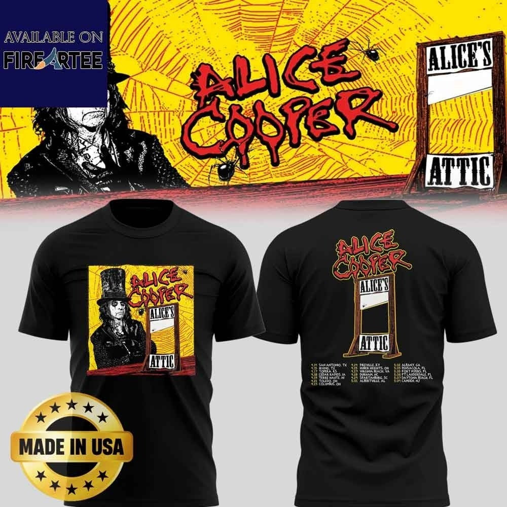 Alice Cooper Alices Attic North American Tour 2026 Shirt