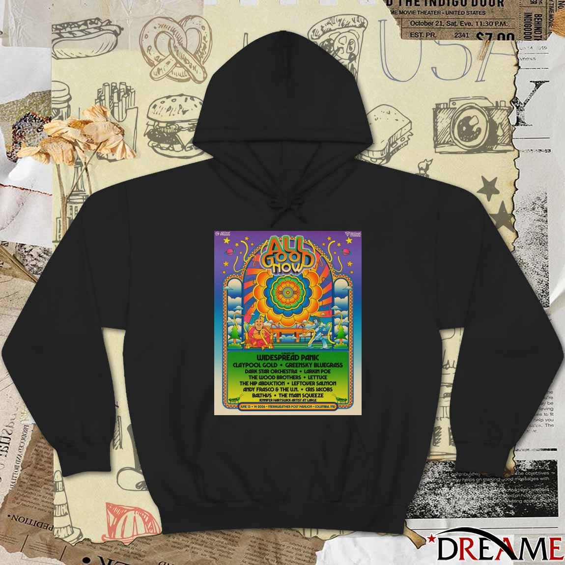 All Good Now 2 Nights Of Widespread Panic June 13 14 2026 Merriweather Post Pavilion Columbia MD t-shirt