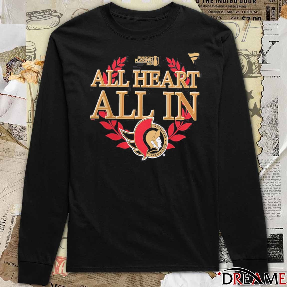 All Heart All In Ottawa Senators Black 2026 NHL Playoff Hometown Slogan Legacy t-shirt