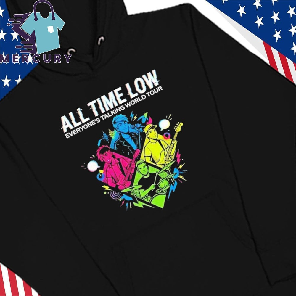 All Time Low Everyone’s Talking World Tour 2026 Event Tee At OVO Hydro On January 20 2026 Glasgow United Kingdom Shirt