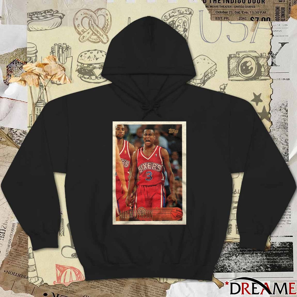 Allen Iverson Philadelphia 76ers 2026 NBA Basketball Topps Trading Card Player t-shirt