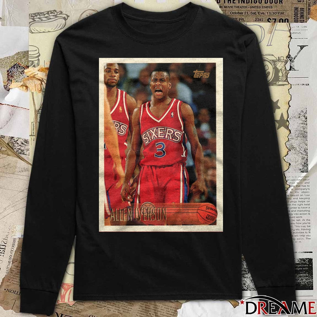 Allen Iverson Philadelphia 76ers 2026 NBA Basketball Topps Trading Card Player t-shirt