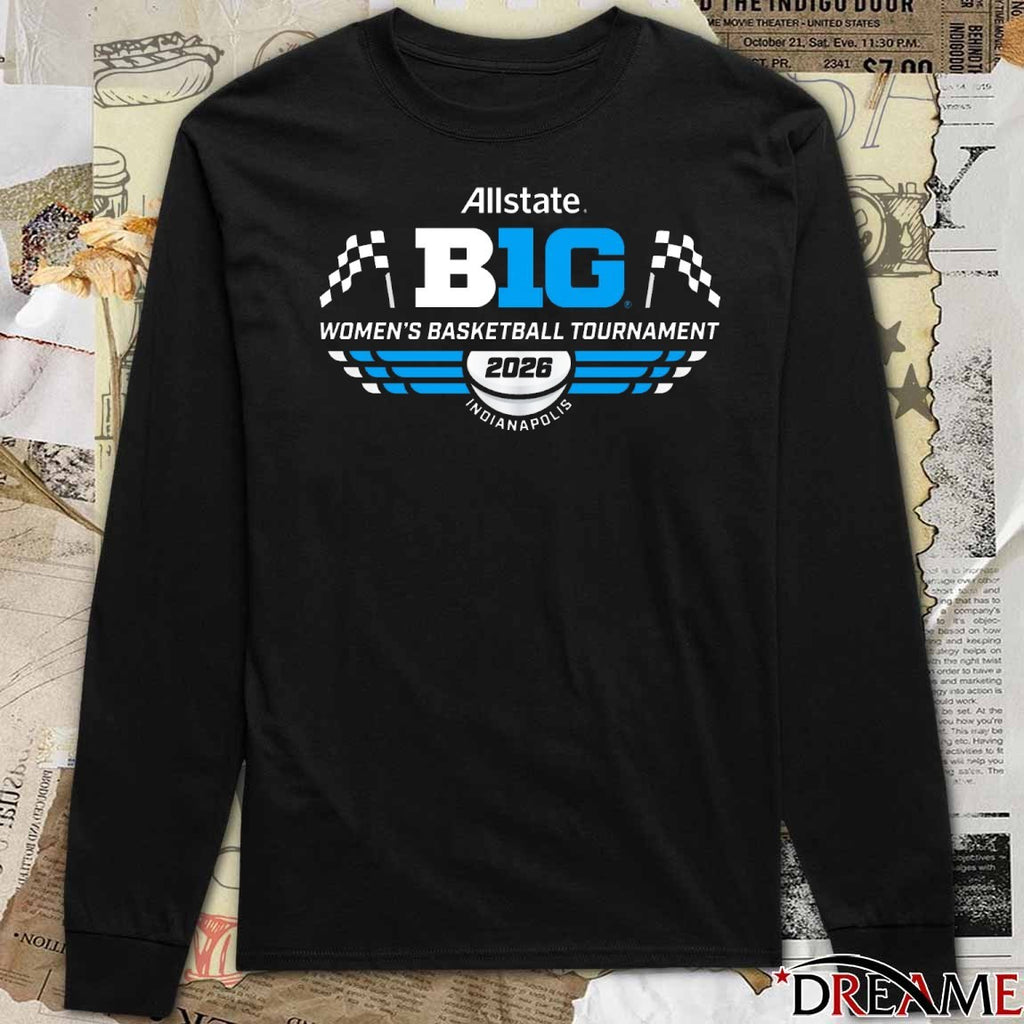 Allstate Big Ten Women’s Basketball Tournament 2026 Indianapolis Logo t-shirt