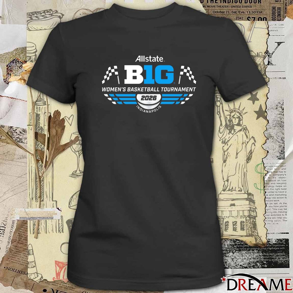 Allstate Big Ten Women’s Basketball Tournament 2026 Indianapolis Logo t-shirt