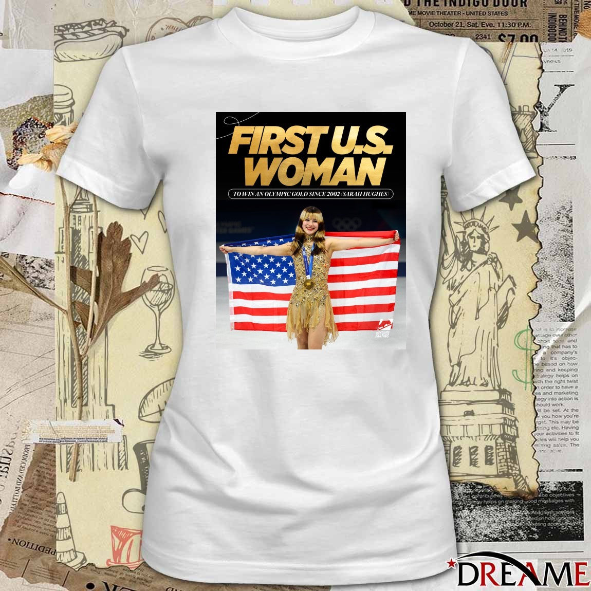 Alysa Liu First U.S. Woman To Win An Olympic Gold Since 2002 Sarah Hughes t-shirt