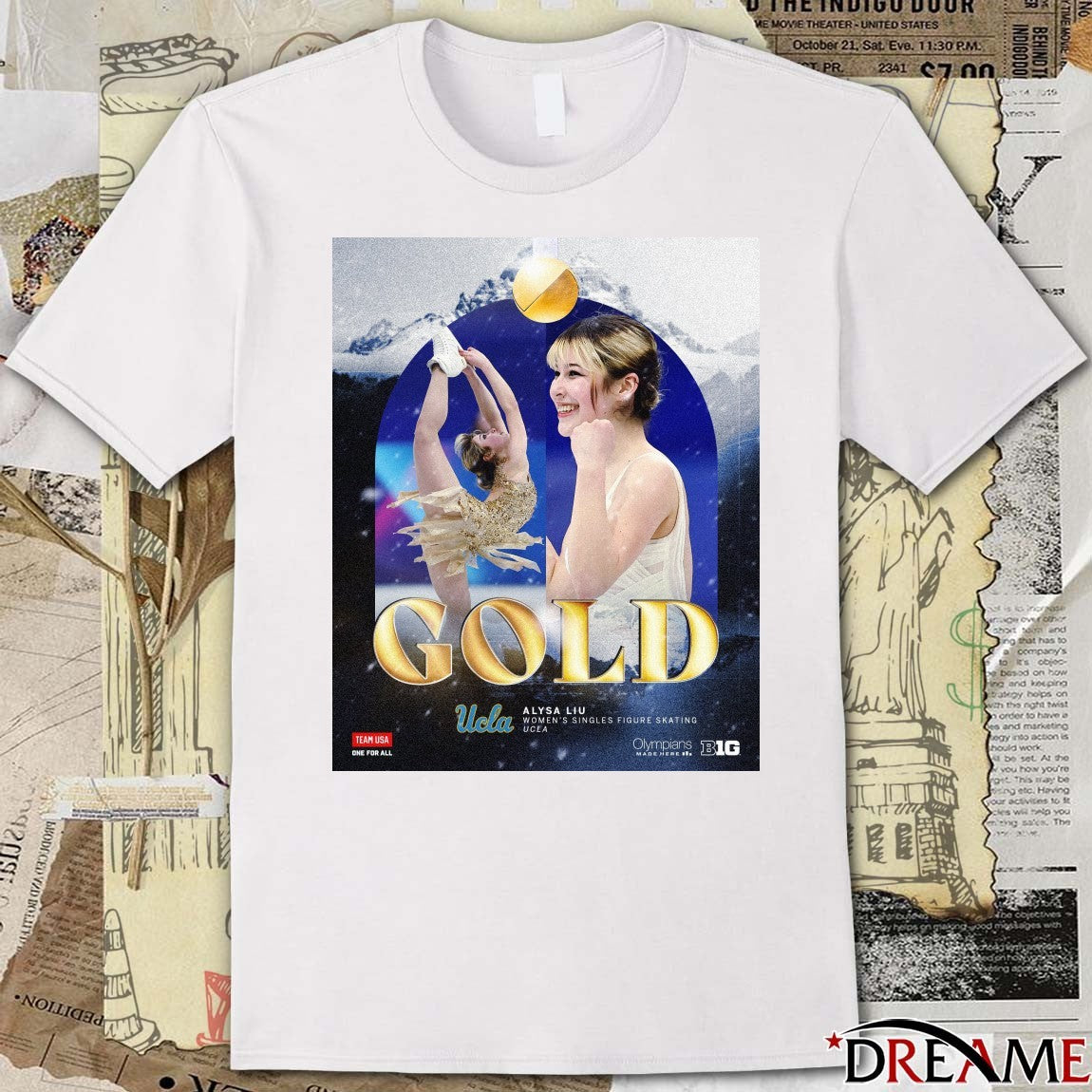 Alysa Liu Women’s Singles Figure Skating UCLA Gold Medals t-shirt