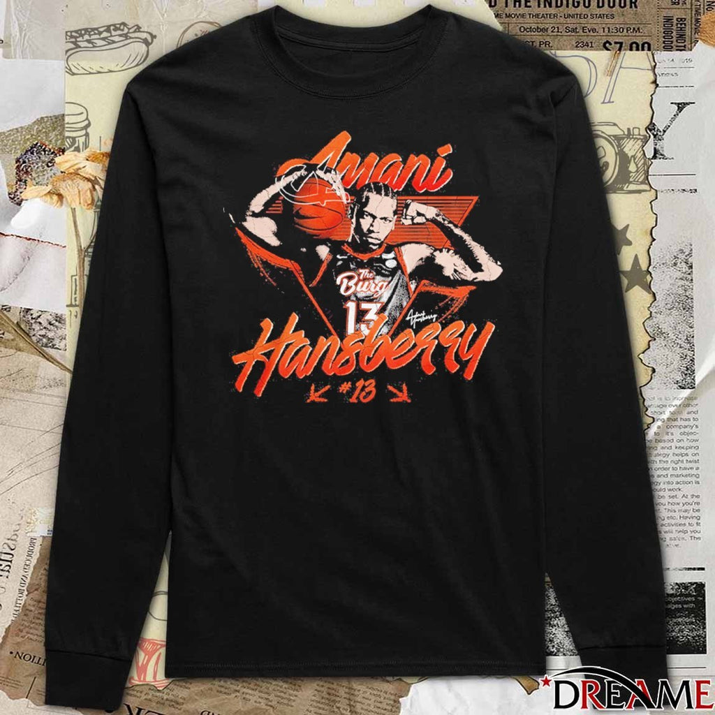 Amani Hansberry The Burg Virginia Tech Hokies basketball Signature t-shirt