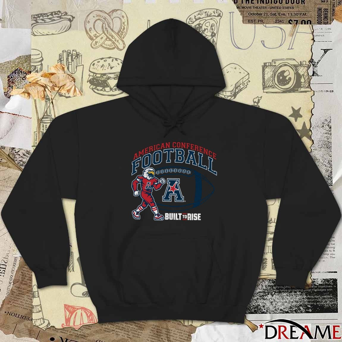 American Conference Football Championship – Champion Built To Rise Mascots t-shirt