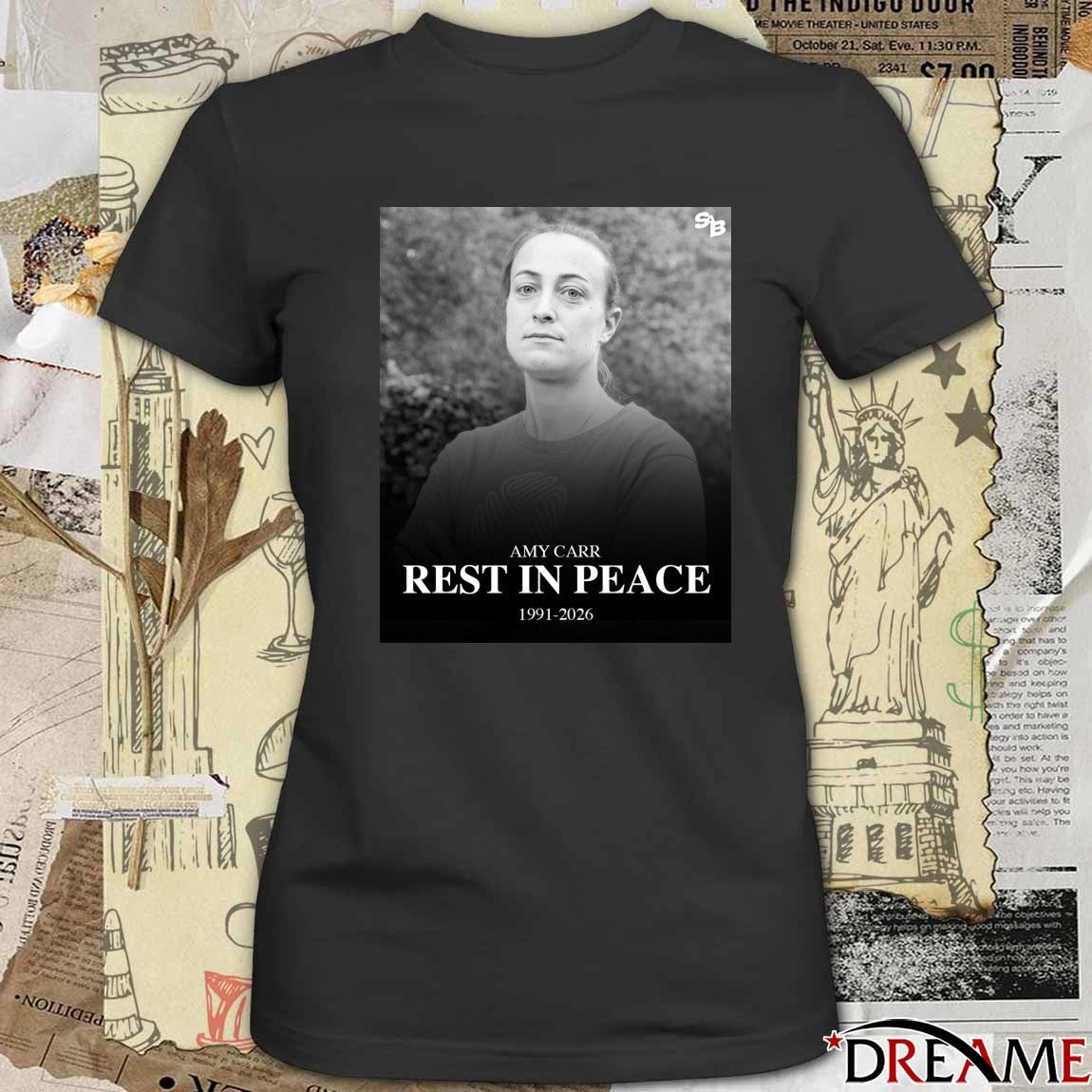 Amy Carr Rest In Peace 1991-2026 t-shirt