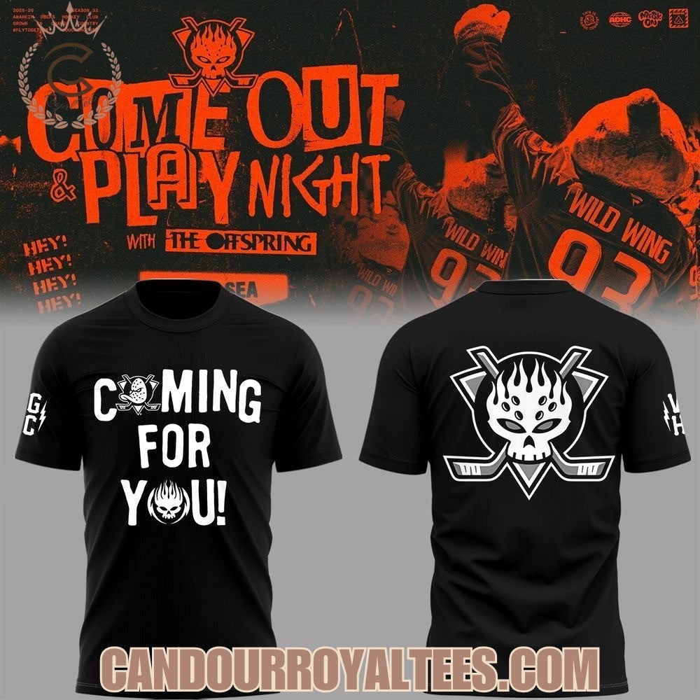 Anaheim Ducks Come Out & Play Night With The Offspring Shirt