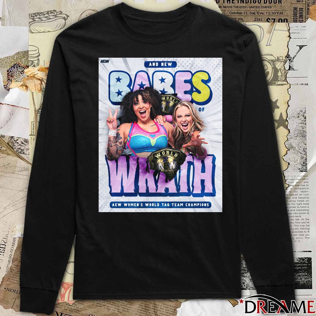 And New Babes Wrath AEW Women’s World Tag Team Champions Poster t-shirt