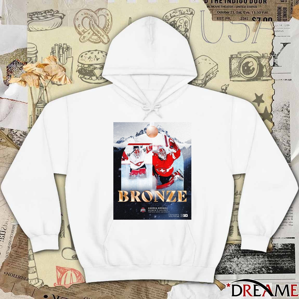 Andrea Braendli Bronze Medal Women’s Hockey The Ohio State University t-shirt
