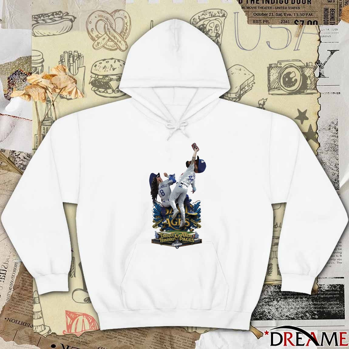 Andy Pages and Kike Hernandez Los Angeles Dodgers 2025 MLB World Series Game 7 t-shirt