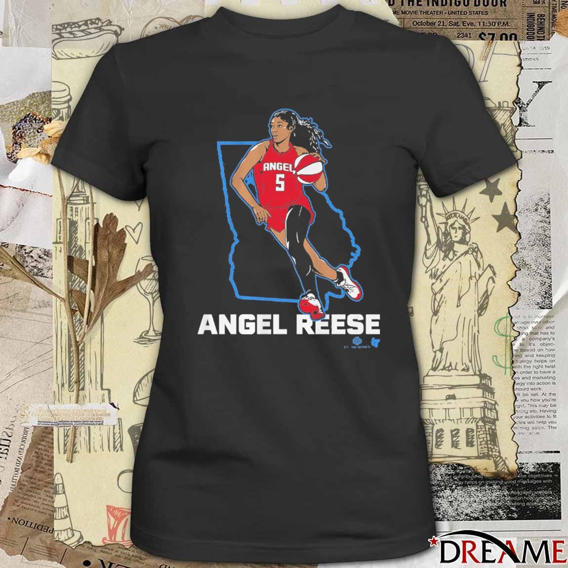 Angel Reese State Star Atlanta Dream Basketball 2026 t-shirt