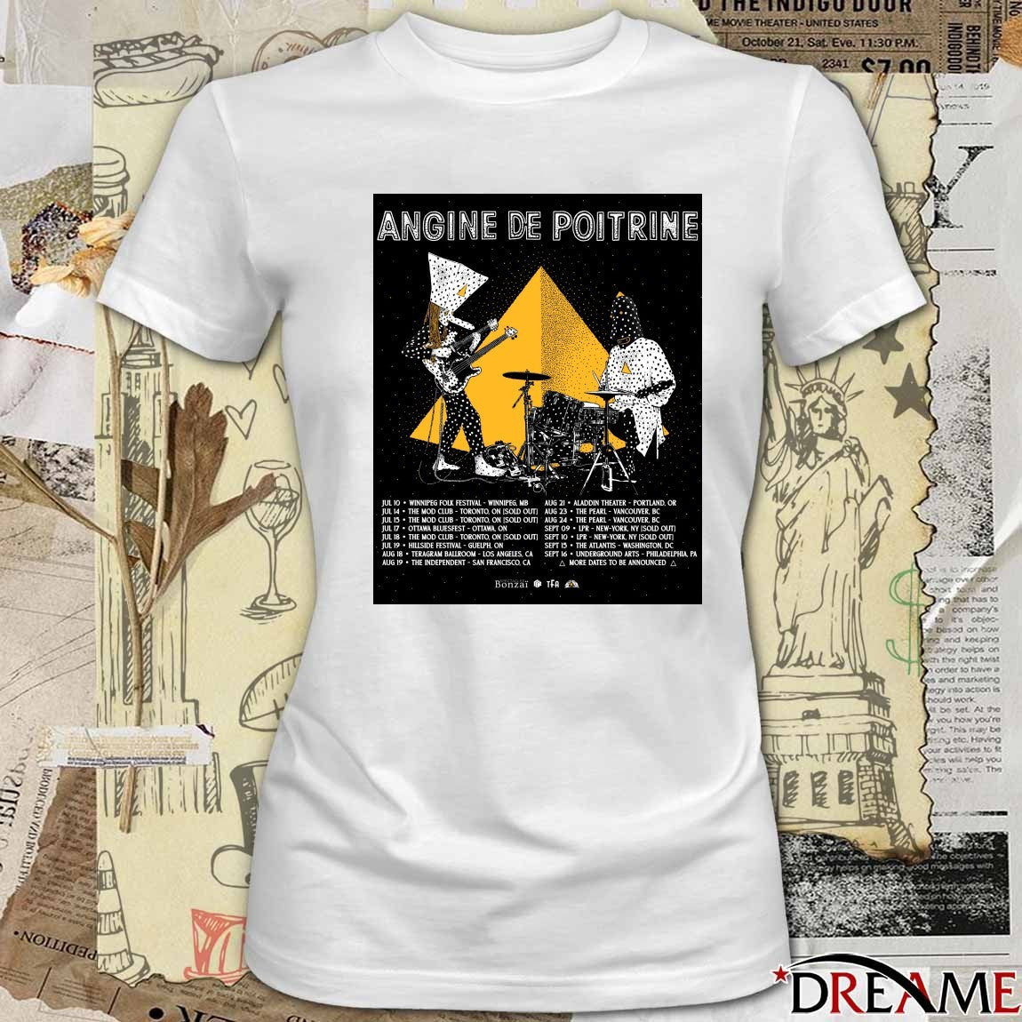 Angine De Poitrine Scheduled For The Summer And Fall Of 2026 Poster t-shirt