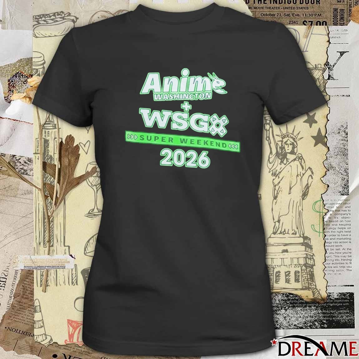 Anime Washington WSG Super Weekend 2026 t-shirt