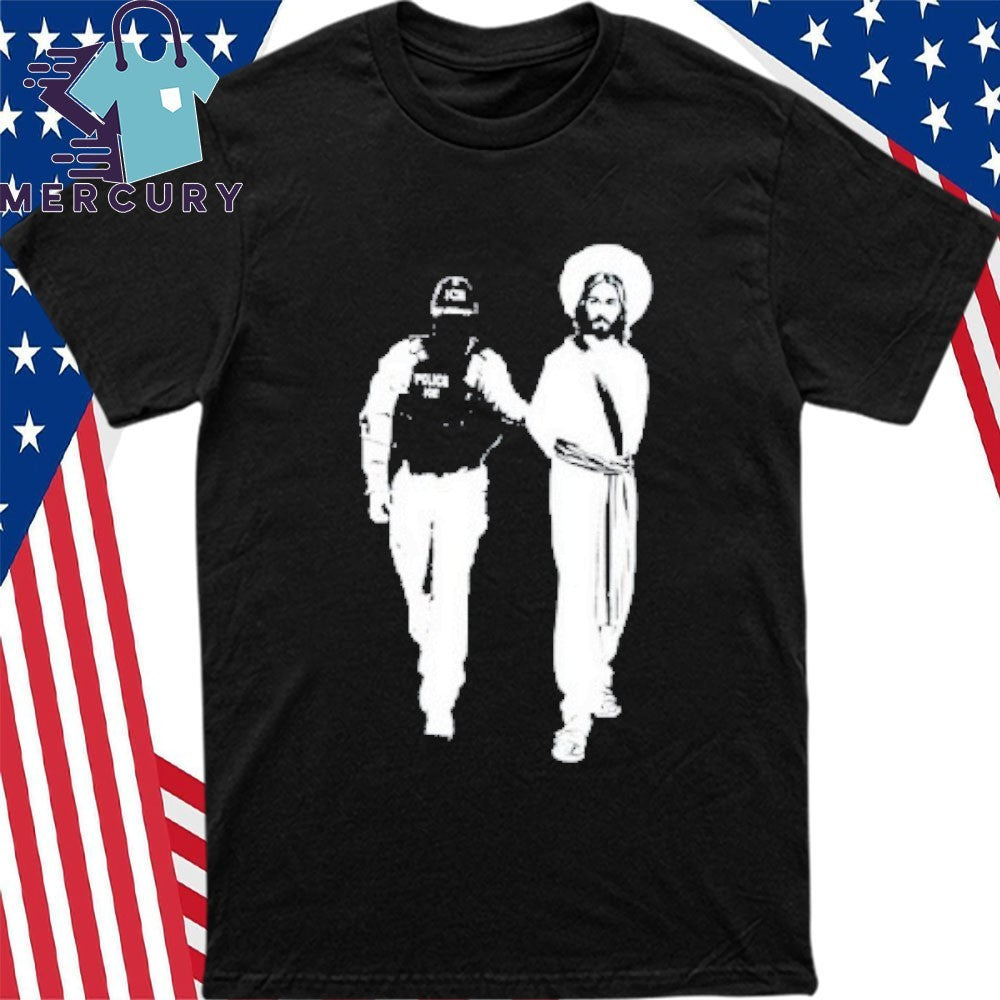 Anti Ice Jesus Arrested Parody Shirt