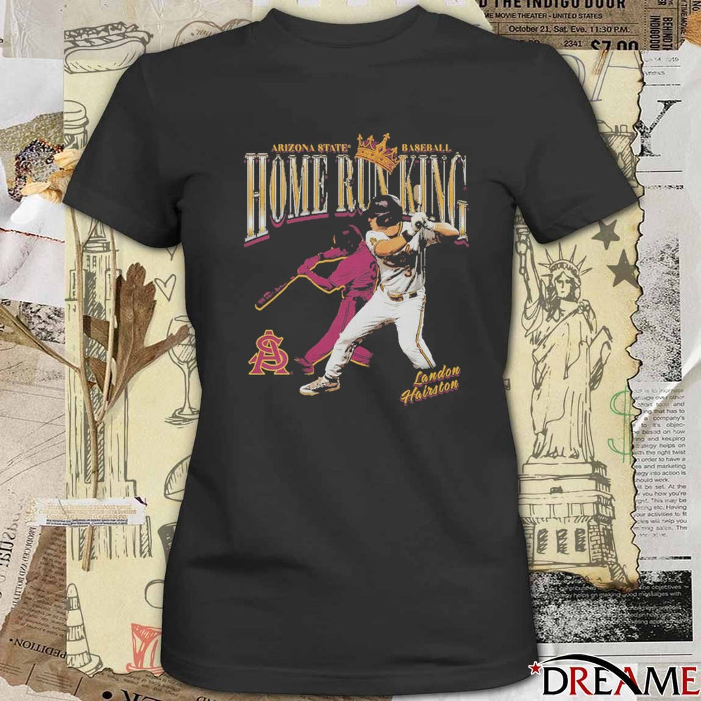 Arizona State Sun Devils Baseball Landon Hairston Home Run King t-shirt