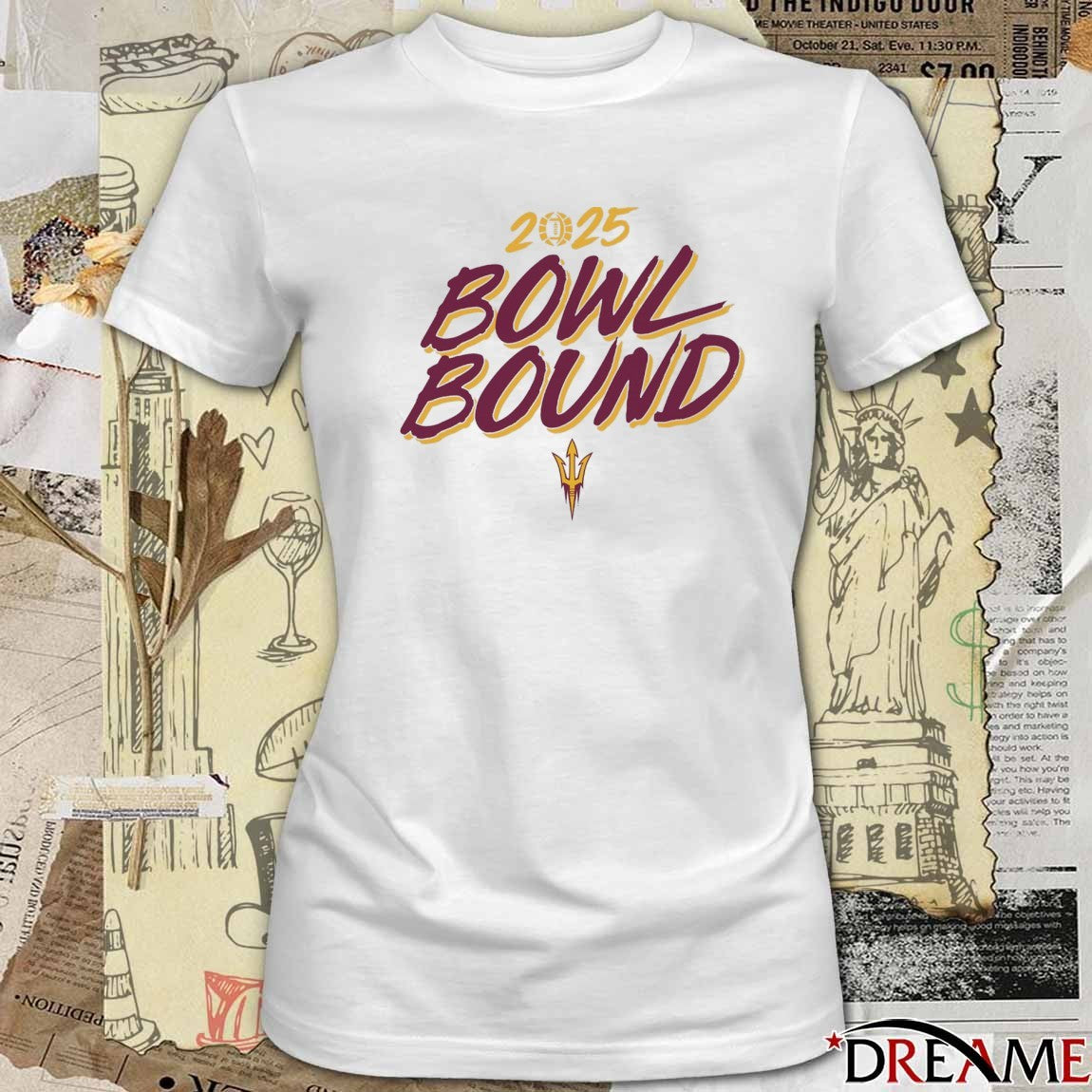 Arizona State Sun Devils Football NCAA 2025 Bowl Bound t-shirt