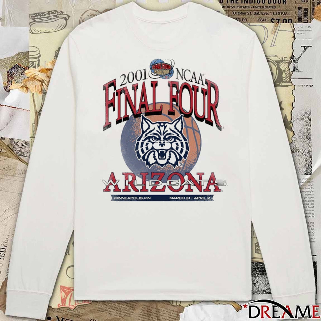 Arizona Wildcats 2001 NCAA Final Four Minneapolis MN March 31 – April 2 Heavy t-shirt