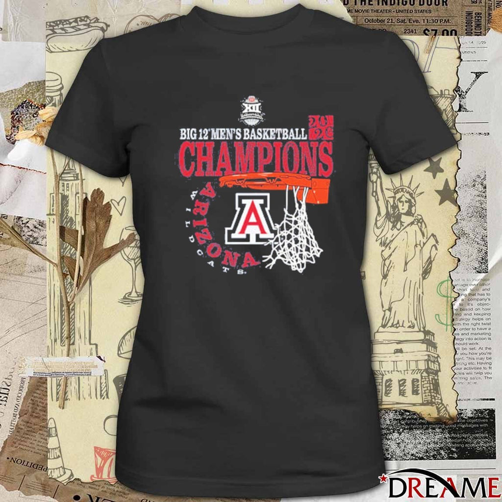 Arizona Wildcats 2026 Big 12 Men’s Basketball Conference Tournament Champions t-shirt
