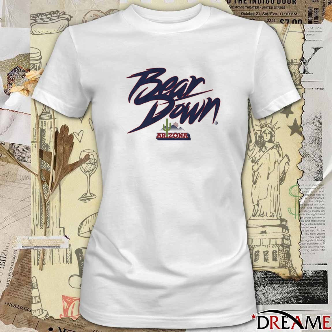 Arizona Wildcats NCAA Bear Down Cactus Logo 2025 t-shirt