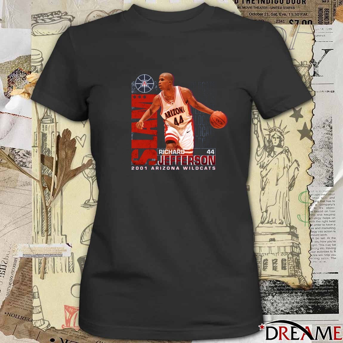 Arizona Wildcats Richard Jefferson 2001 NCAA Final Four t-shirt