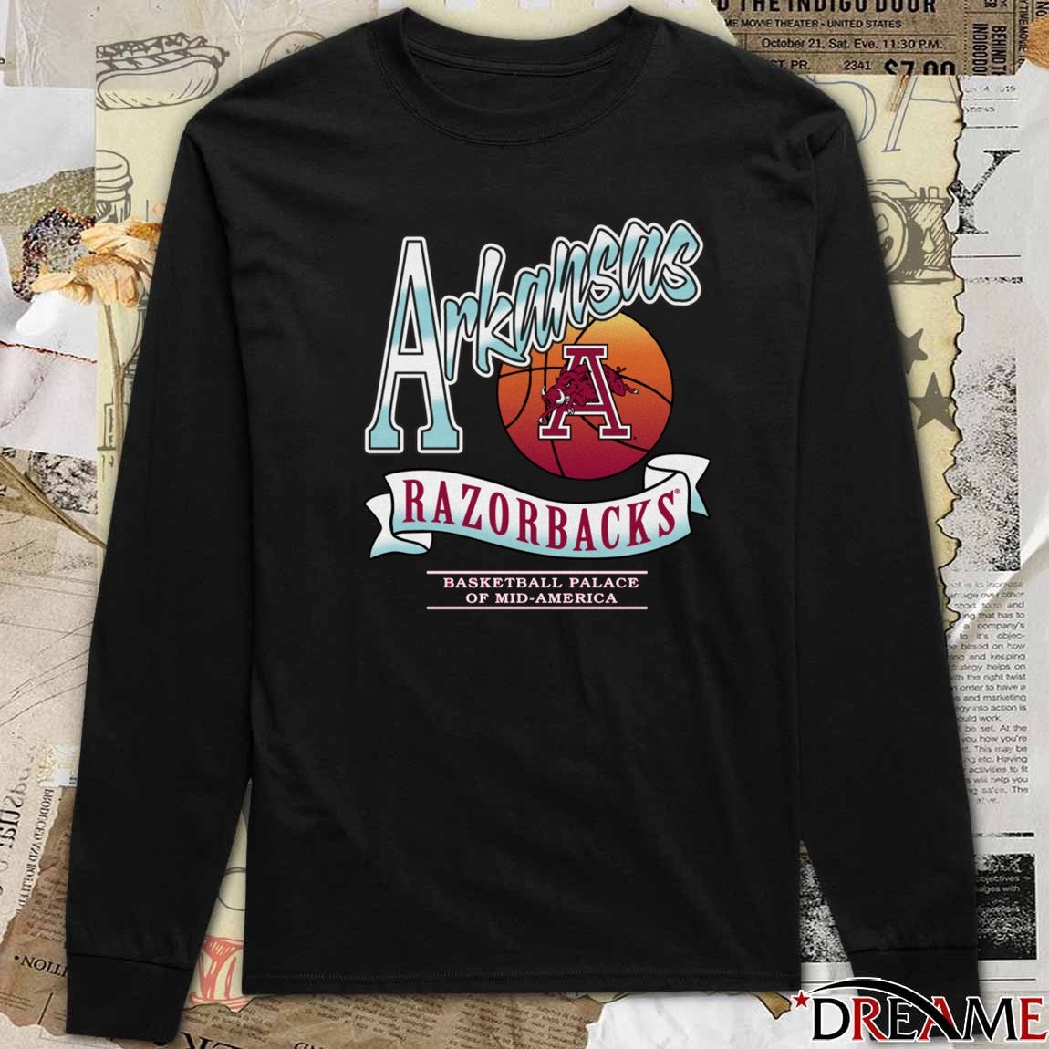 Arkansas Razorback Basketball Palace Of Mid-America University of Arkansas Classic Chrome t-shirt