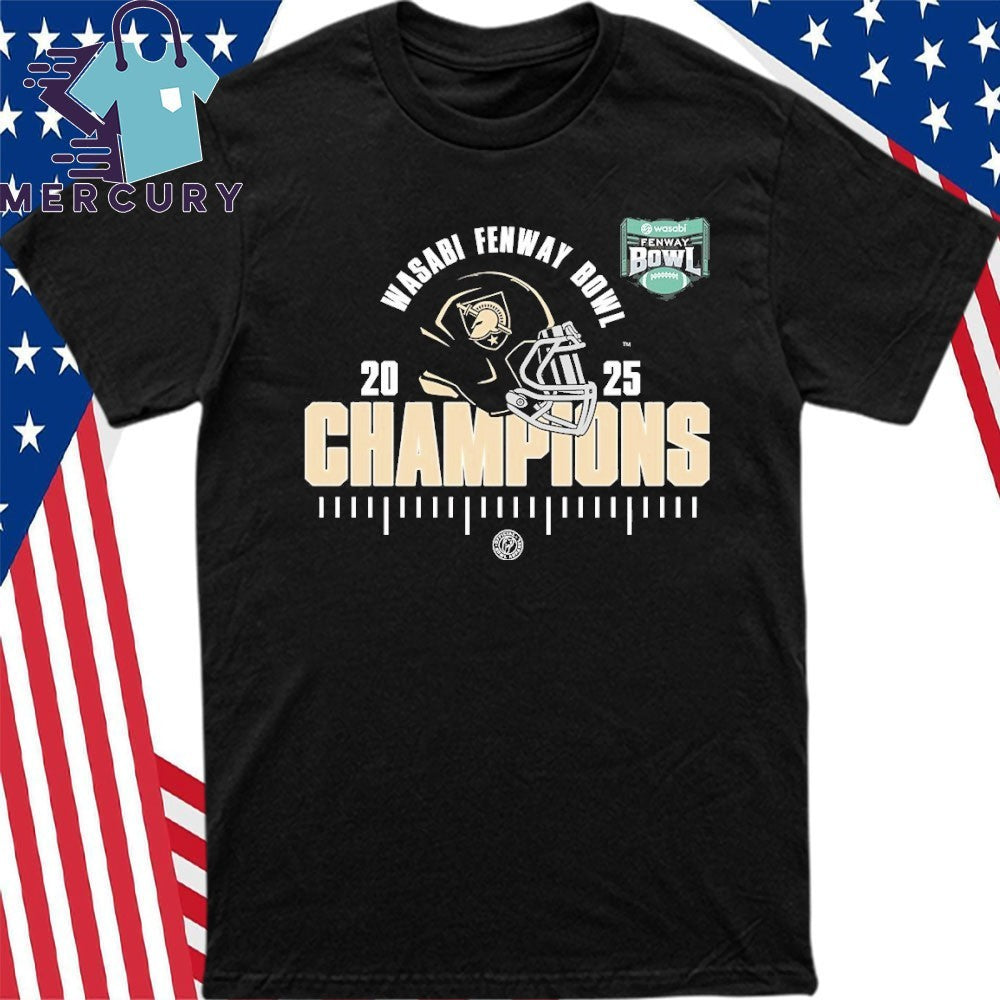 Army Black Knights 2025 NCAA Football Wasabi Fenway Bowl Champions Shirt