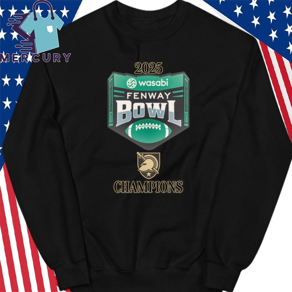 Army Black Knights 2025 Wasabi Fenway Bowl Champions Logo Shirt
