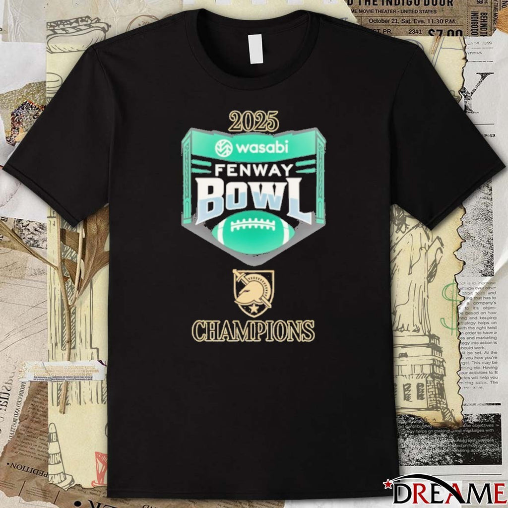 Army Black Knights 2025 Wasabi Fenway Bowl Champions t-shirt