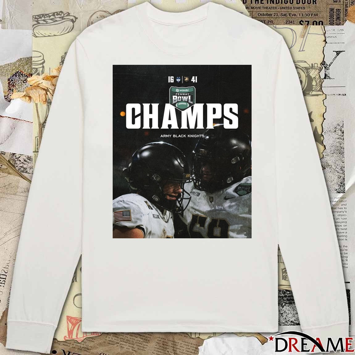 Army Black Knights Defeats UConn Huskies 2025 Wasabi Fenway Bowl Champions Poster t-shirt