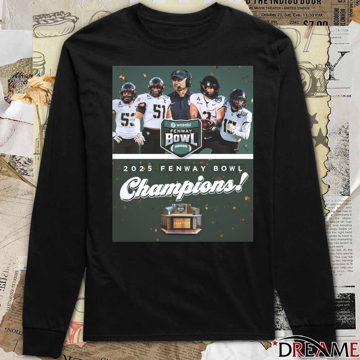 Army Black Knights defeated UConn Huskies Winners 2025 Wasabi Fenway Bowl Champions Poster t-shirt