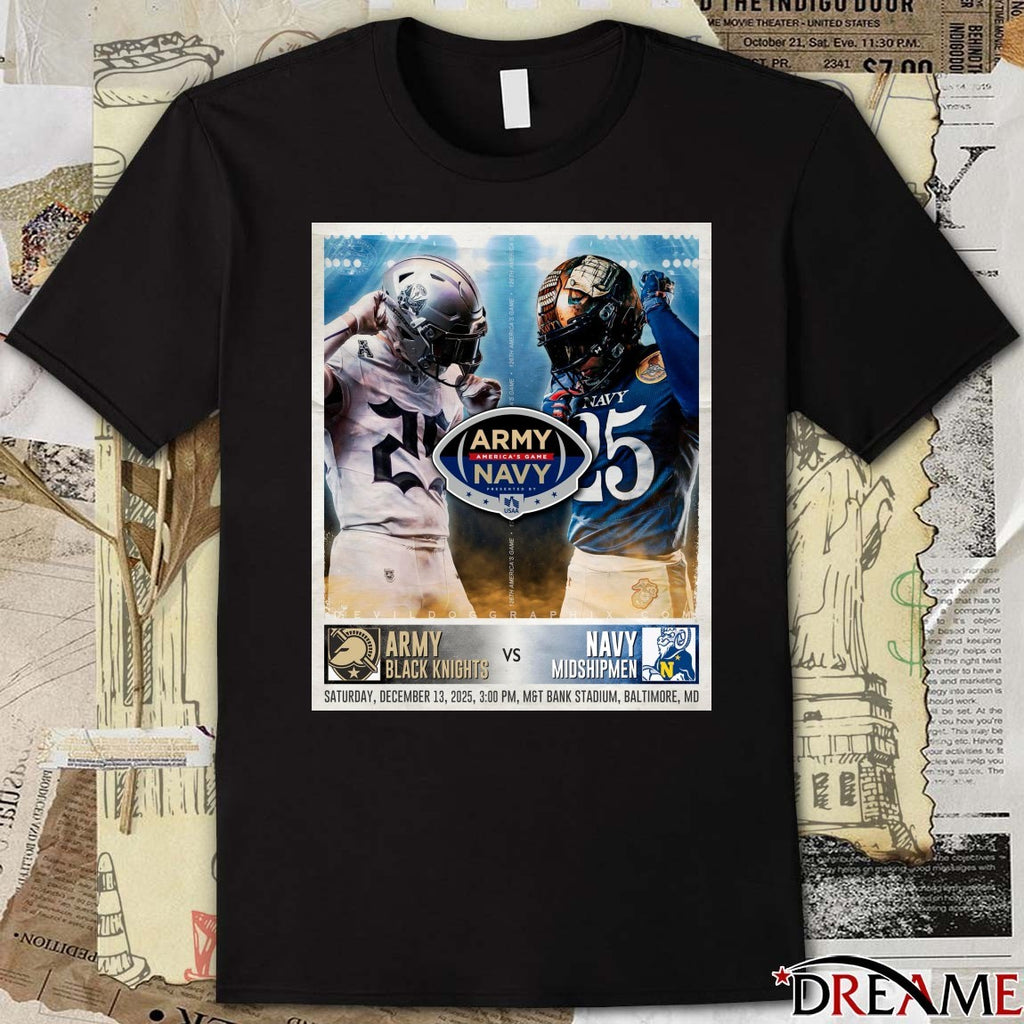 Army-Navy Game America’s Game December 13, 2025, at M&T Bank Stadium in Baltimore, MD Poster t-shirt