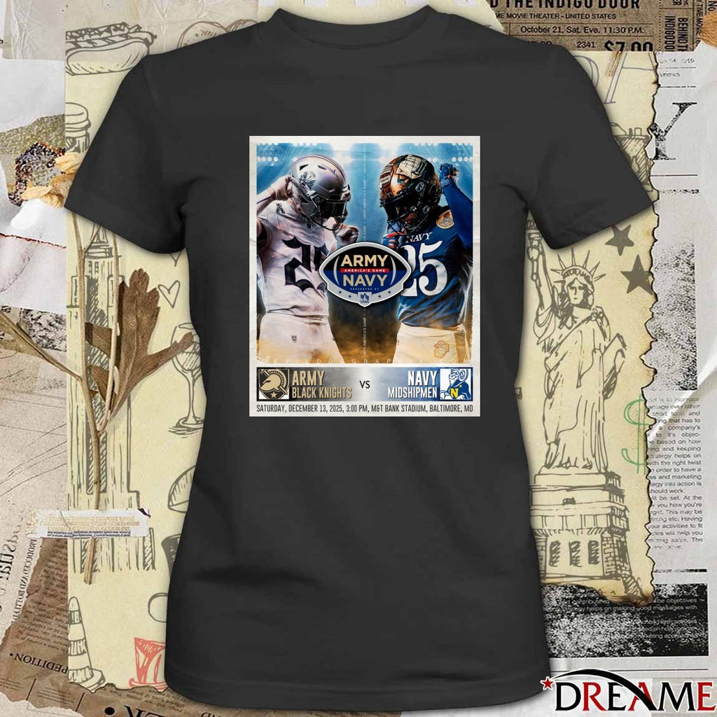 Army-Navy Game America’s Game December 13, 2025, at M&T Bank Stadium in Baltimore, MD Poster t-shirt