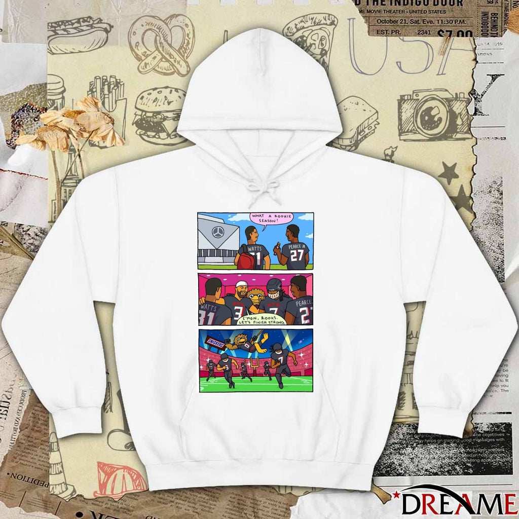Atlanta Falcons What A Rookie Season C’Mon Rooks Let’s Finish Strong Poster t-shirt