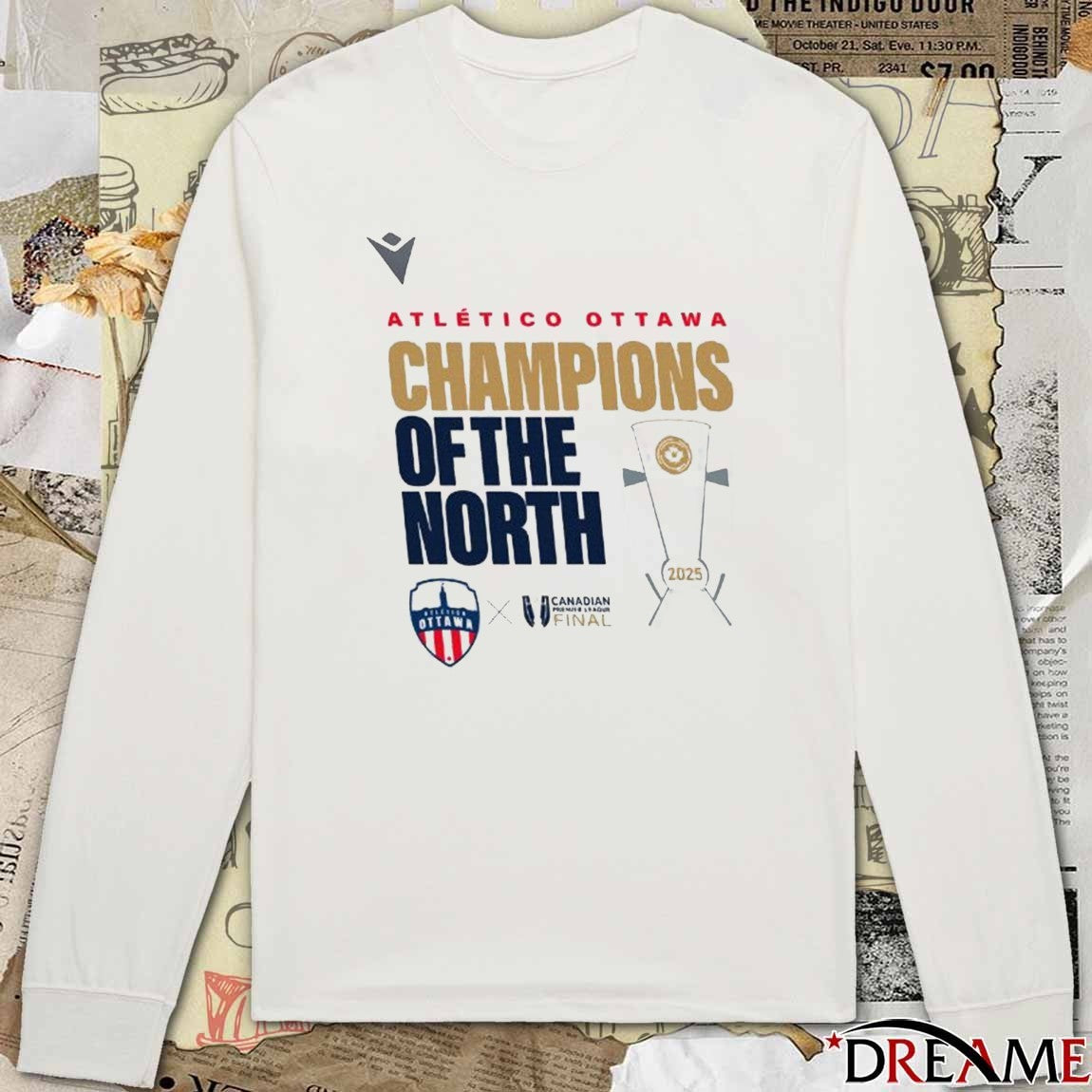 Atlético Ottawa Champions of the North 2025 Canadian Premier League Final t-shirt