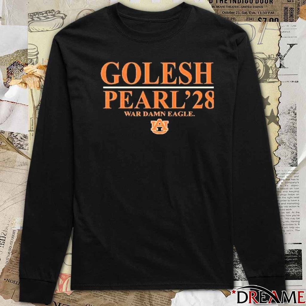 Auburn Tigers Golesh Pearl ’28 War Damn Eagle new t-shirt