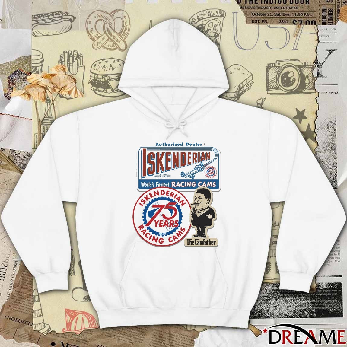 Authorized Dealer Iskenderian World’s Fastest Racing Cams The Camfather t-shirt