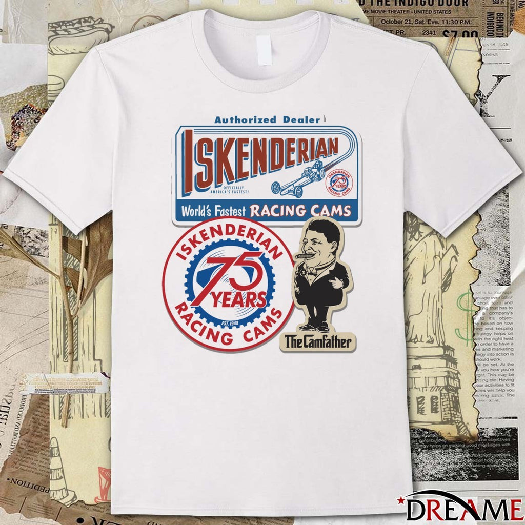Authorized Dealer Iskenderian World’s Fastest Racing Cams The Camfather t-shirt