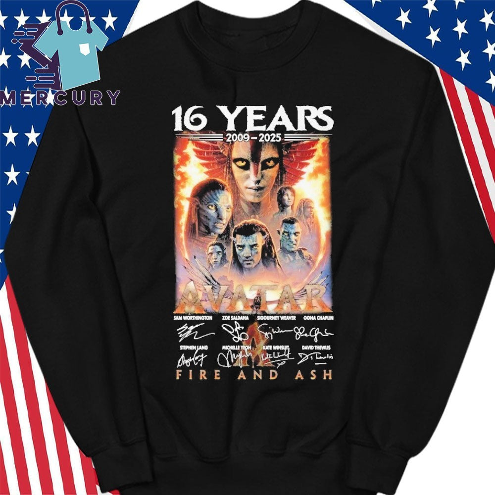 Avatar 16 Years 2009-2025 Fire And Ashi Shirt