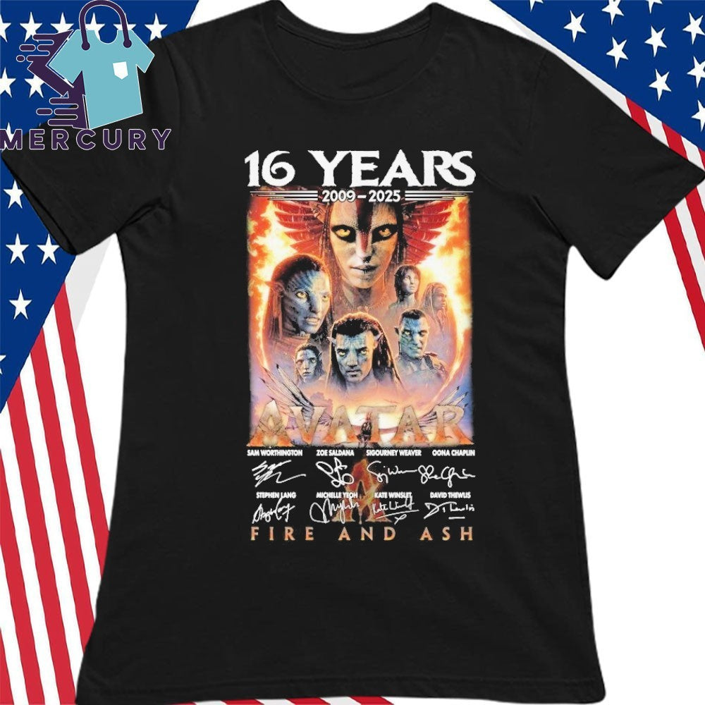 Avatar 16 Years 2009-2025 Fire And Ashi Shirt