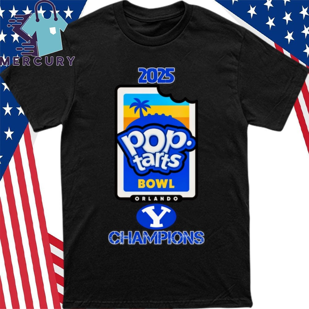 BYU Cougars 2025 Pop-Tarts Bowl Champions Logo Shirt