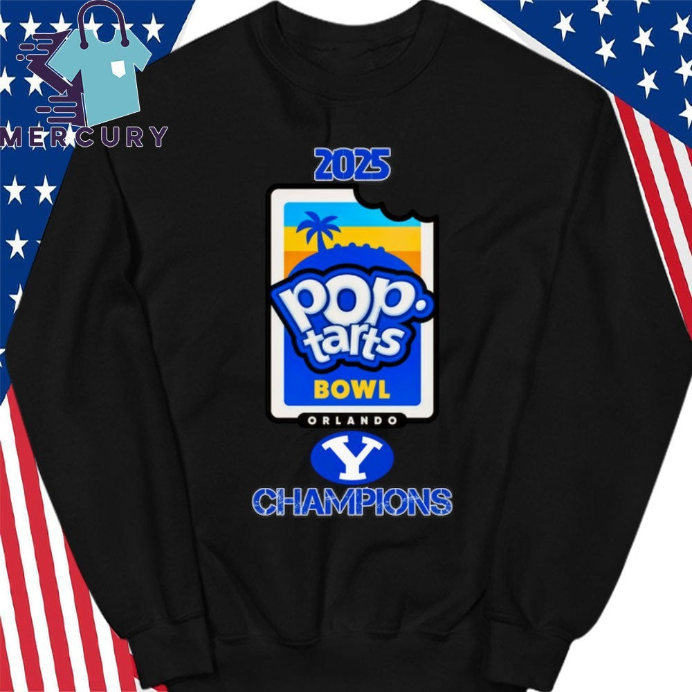 BYU Cougars 2025 Pop-Tarts Bowl Champions Logo Shirt