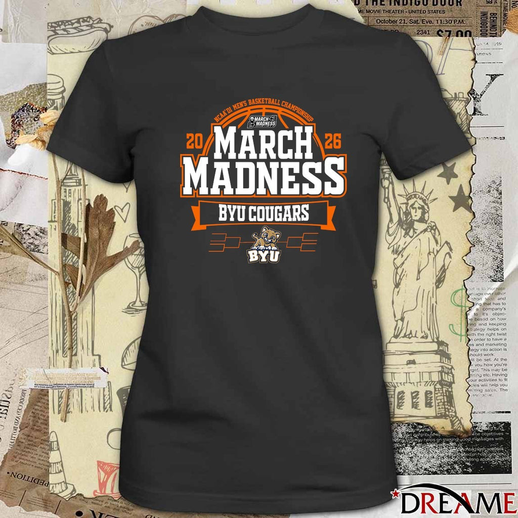 BYU Cougars 2026 NCAA DI Men’s Basketball Championship March Madness t-shirt