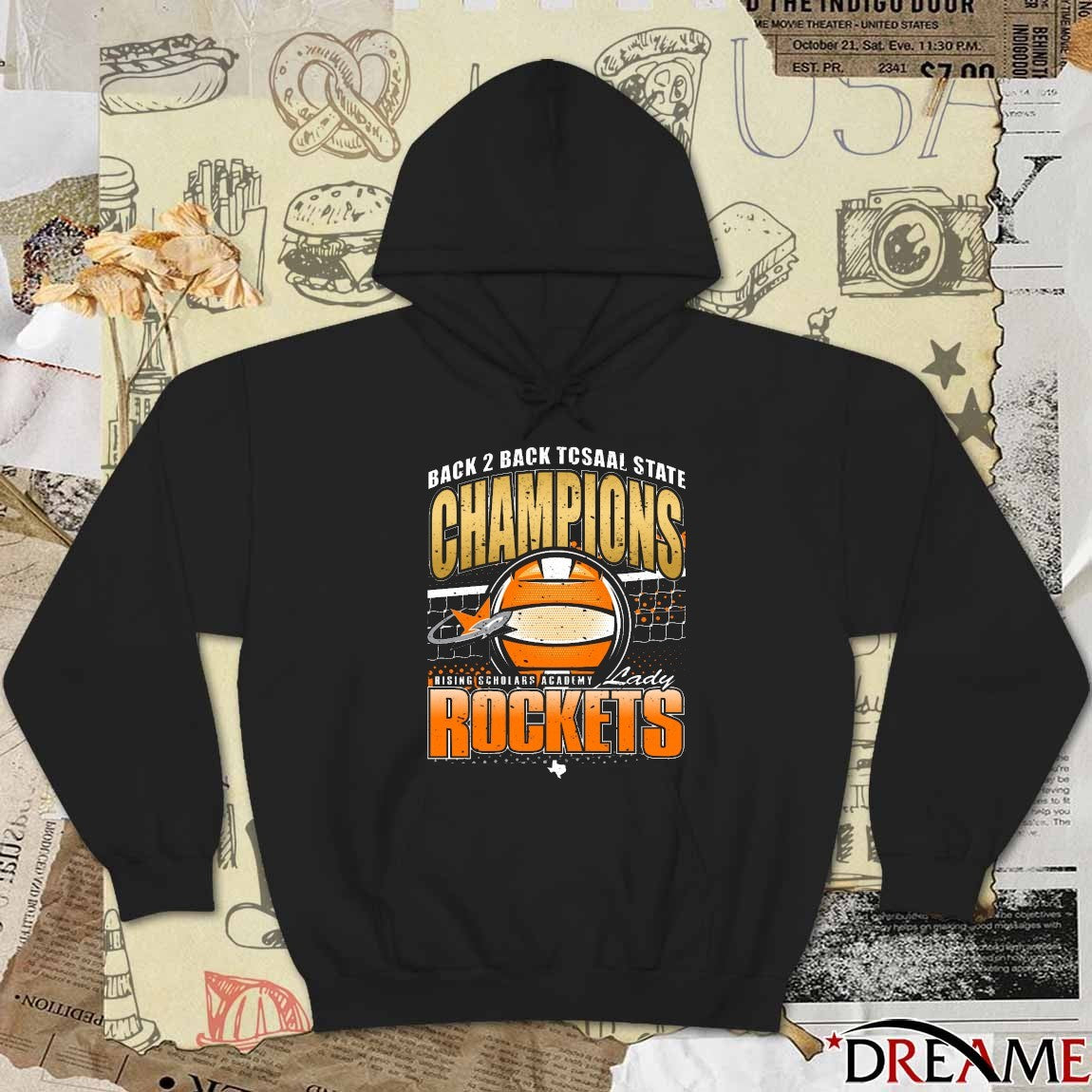 Back 2 Back Tcsaal State Champions Rising Scholars Academy Lady Rockets t-shirt