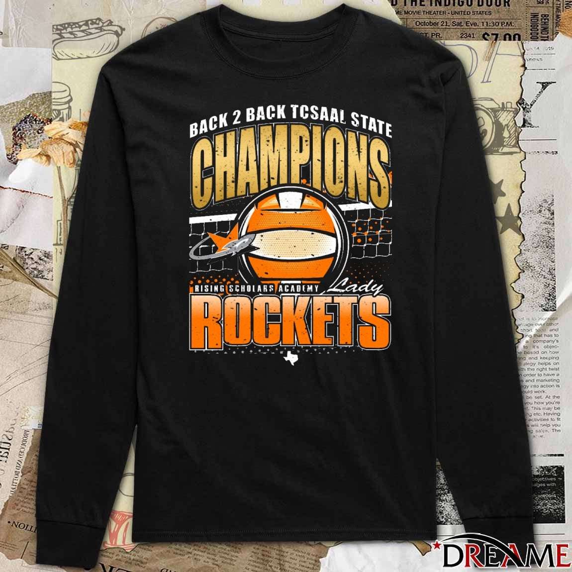 Back 2 Back Tcsaal State Champions Rising Scholars Academy Lady Rockets t-shirt