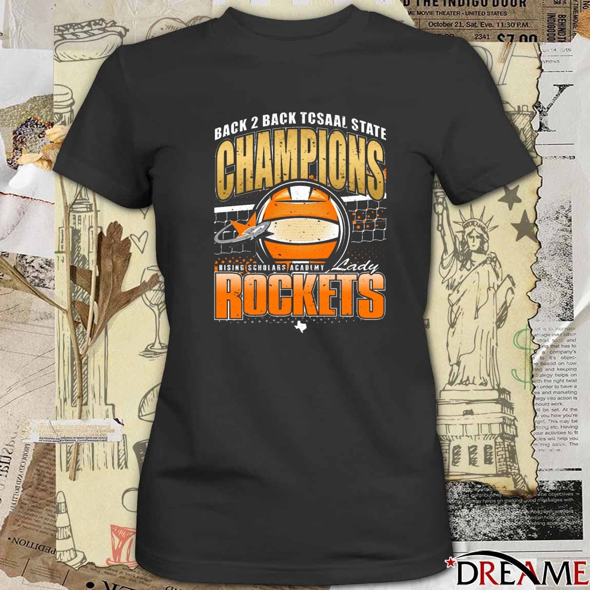 Back 2 Back Tcsaal State Champions Rising Scholars Academy Lady Rockets t-shirt